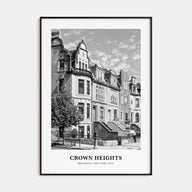 Crown Heights Portrait B&W Poster