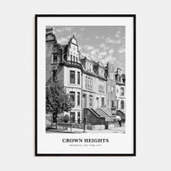 Crown Heights Portrait B&W Poster