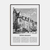 Crown Heights Travel B&W Poster