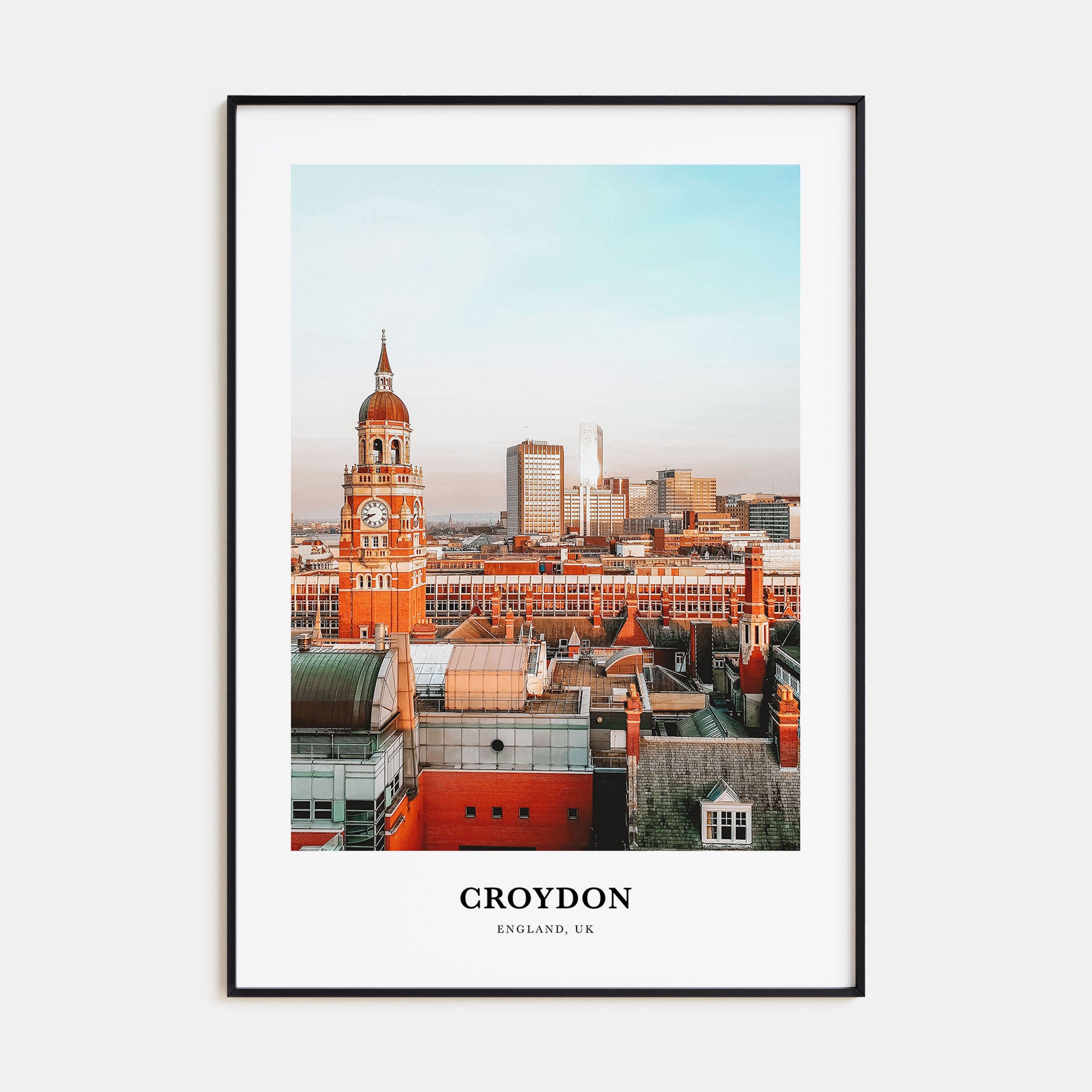 Croydon Portrait Color Poster