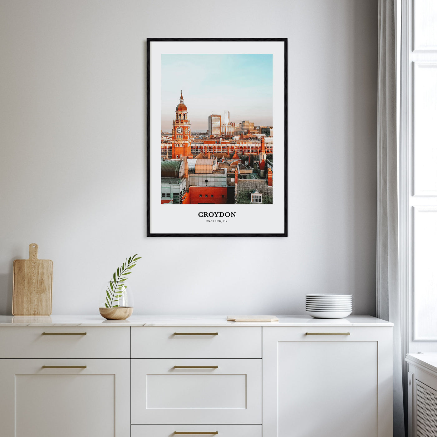 Croydon Portrait Color Poster