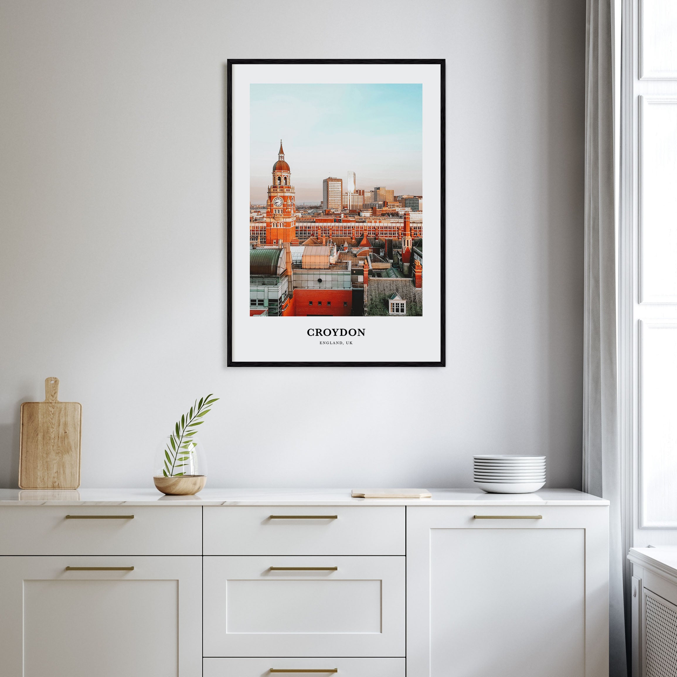 Croydon Portrait Color Poster