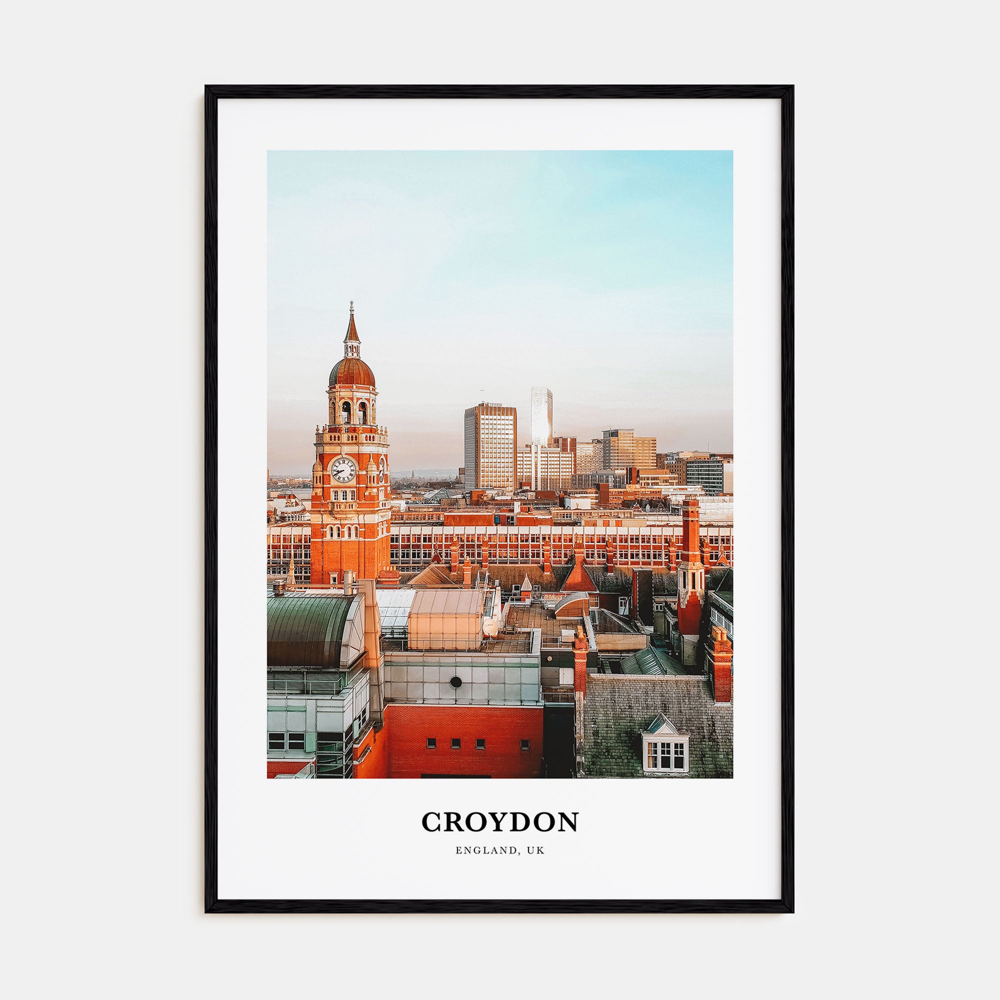 Croydon Portrait Color Poster