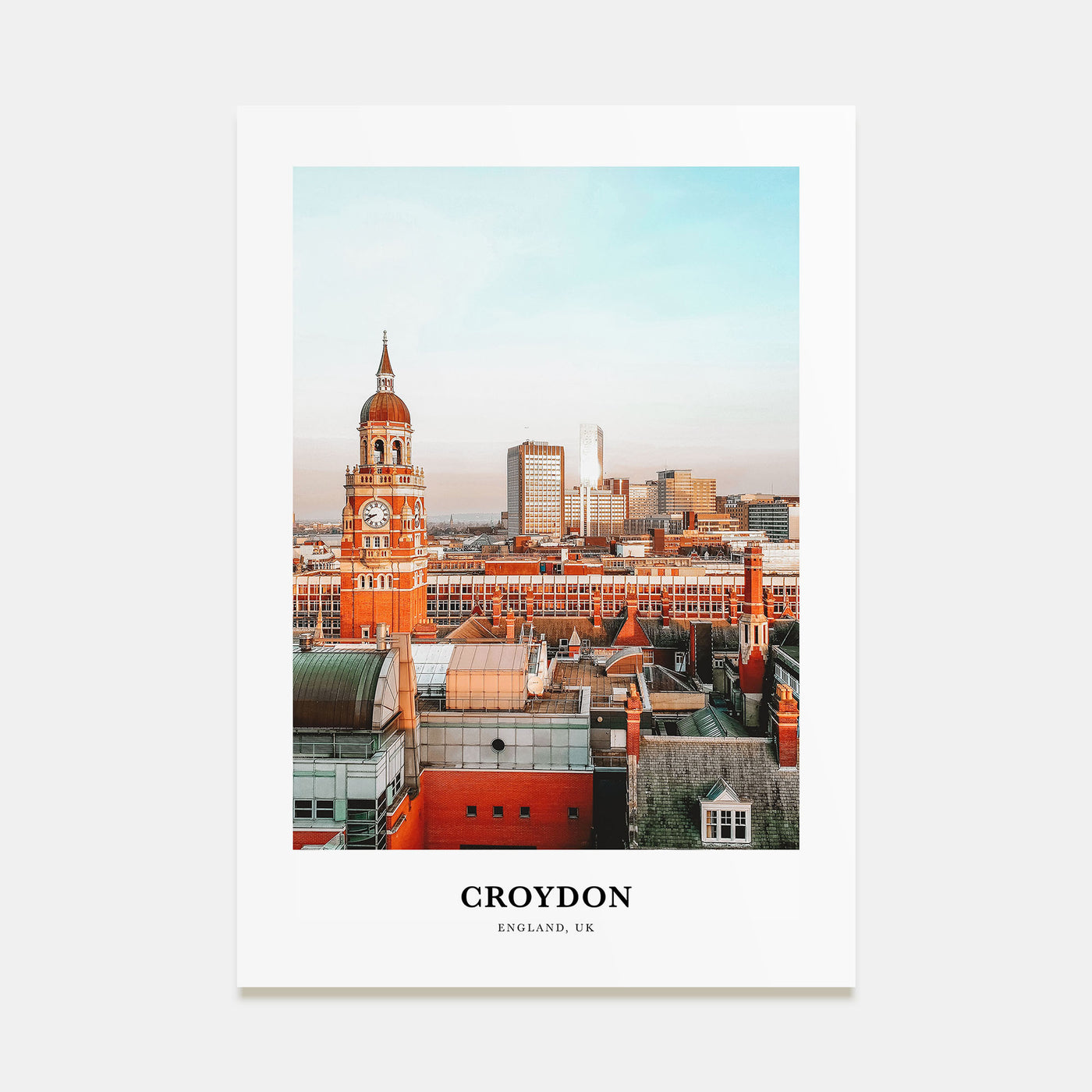 Croydon Portrait Color Poster