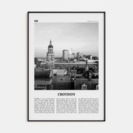 Croydon Travel B&W Poster