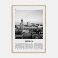 Croydon Travel B&W Poster