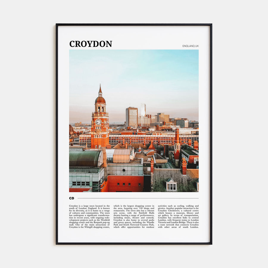Croydon Travel Color Poster