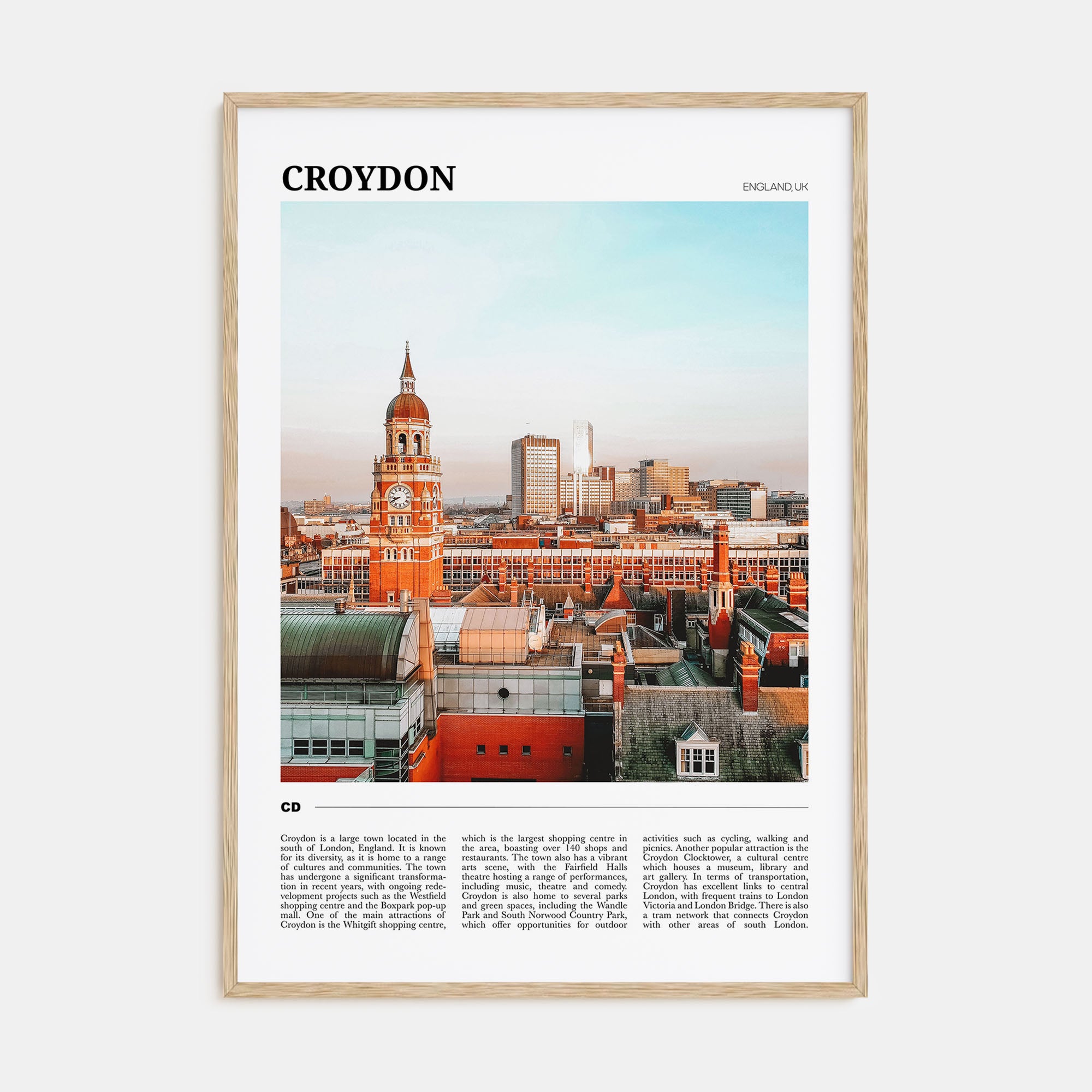 Croydon Travel Color Poster
