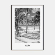 Cuba Portrait B&W No 1 Poster