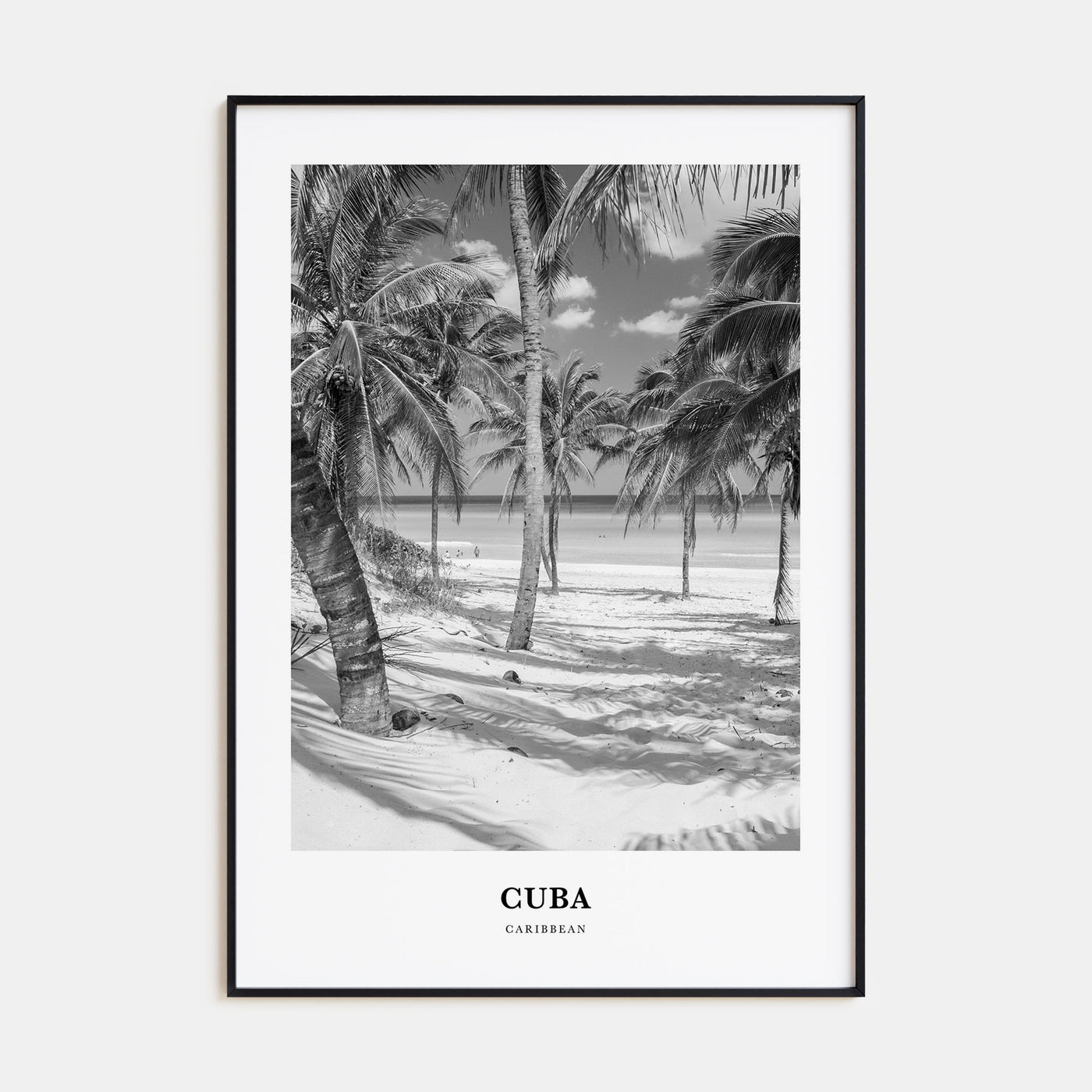 Cuba Portrait B&W No 1 Poster