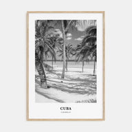 Cuba Portrait B&W No 1 Poster
