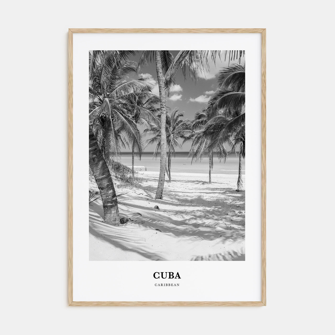 Cuba Portrait B&W No 1 Poster