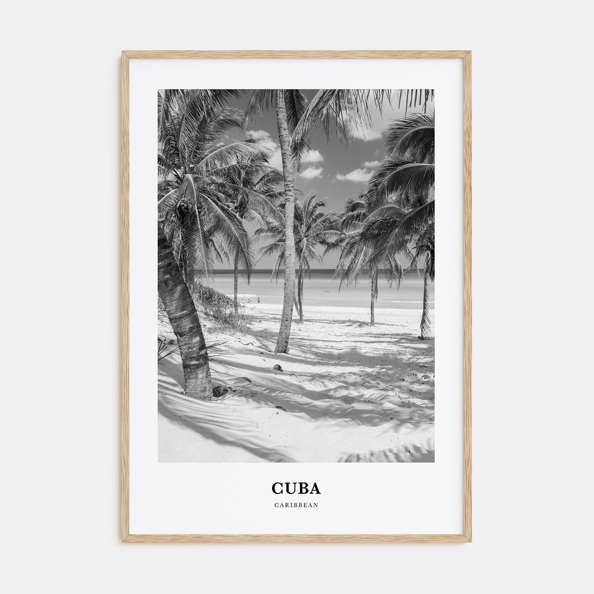 Cuba Portrait B&W No 1 Poster
