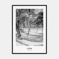 Cuba Portrait B&W No 1 Poster