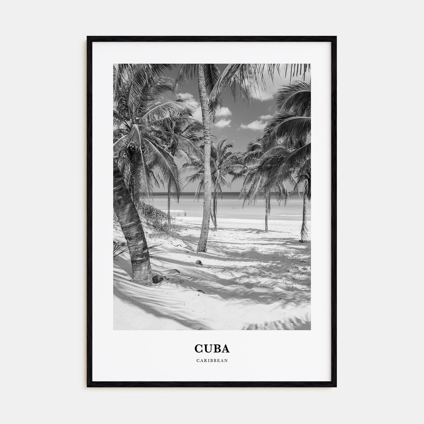 Cuba Portrait B&W No 1 Poster