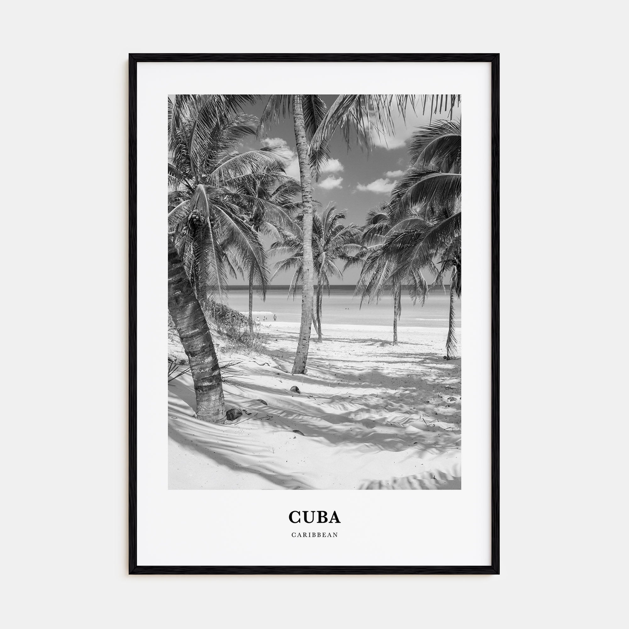 Cuba Portrait B&W No 1 Poster