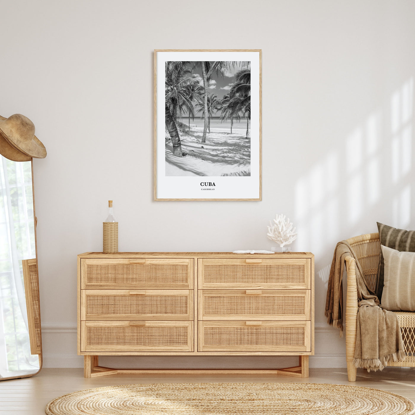 Cuba Portrait B&W No 1 Poster