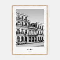 Cuba Portrait B&W No 3 Poster