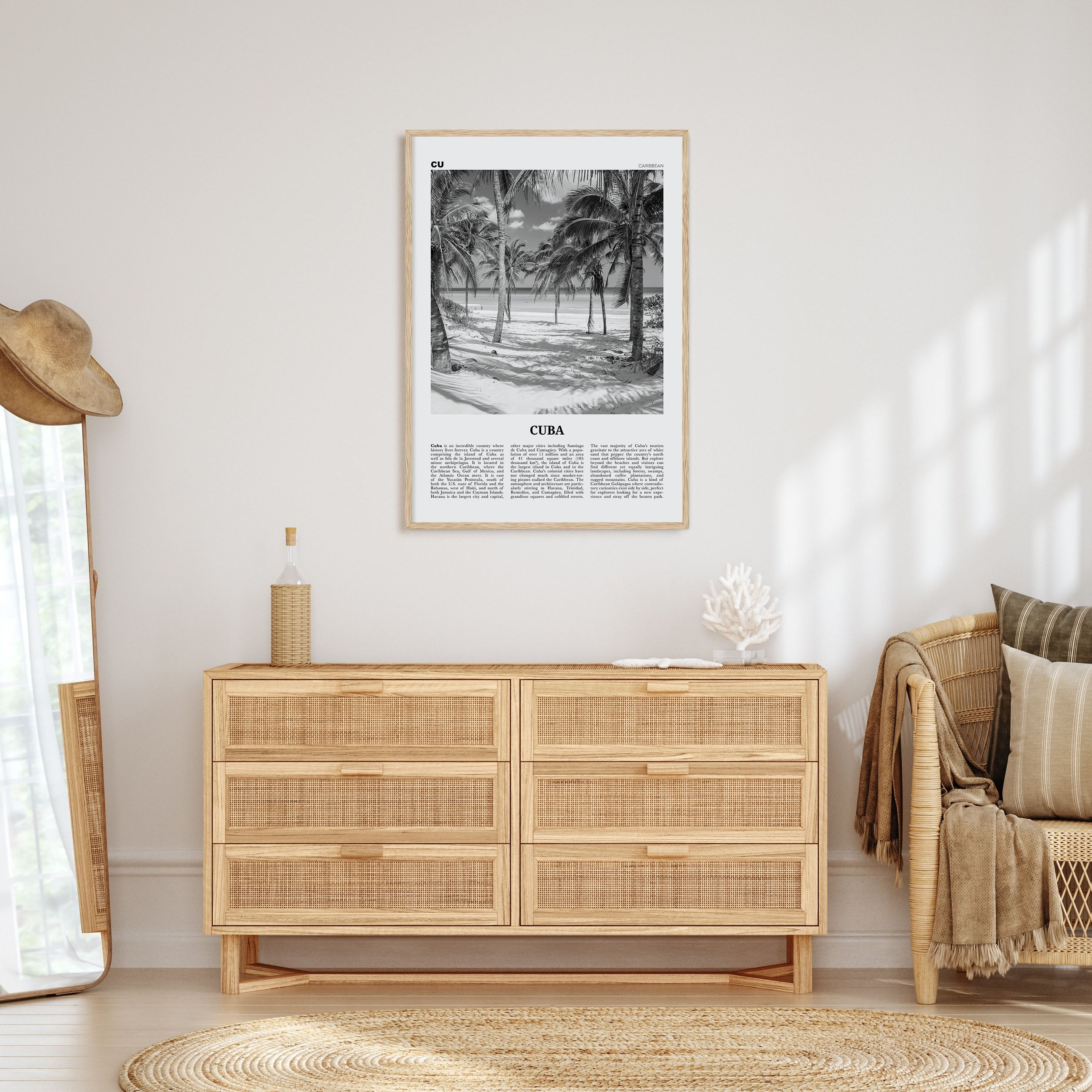 Cuba Travel B&W No 3 Poster