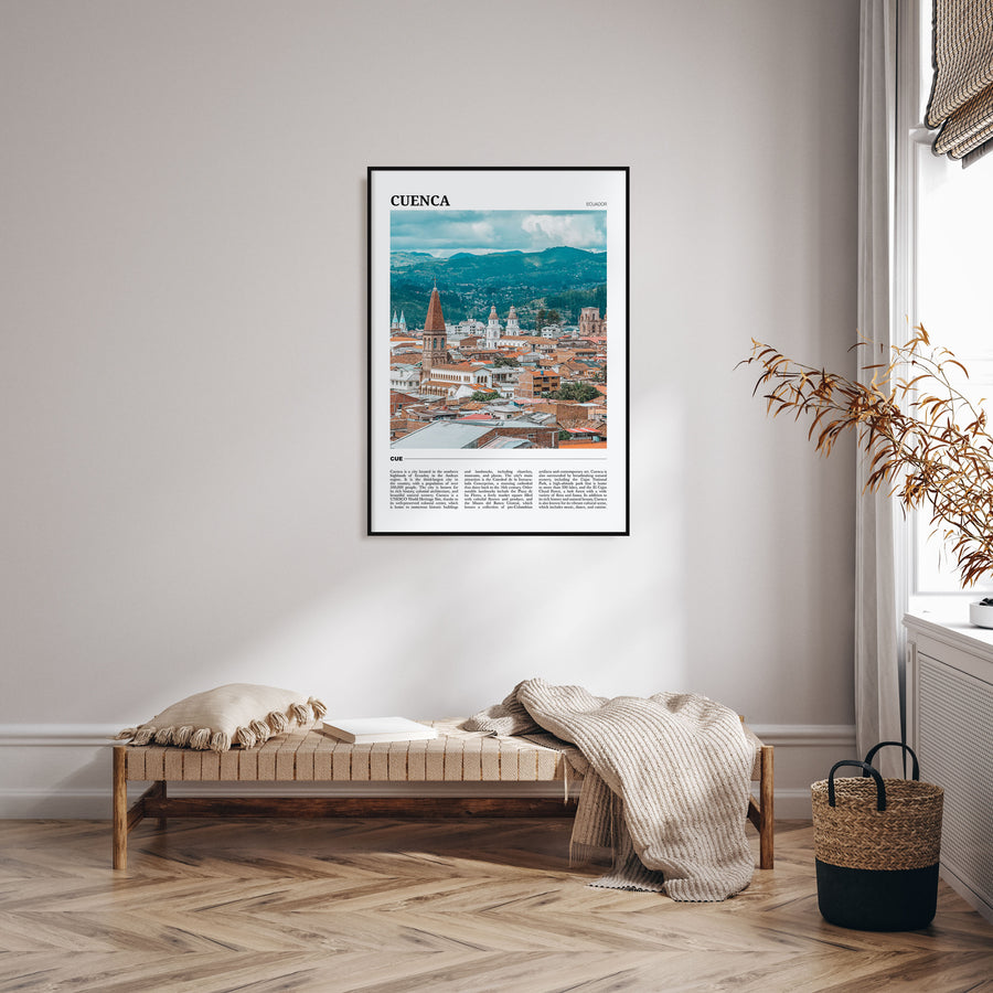 Cuenca, Ecuador Travel Color Poster