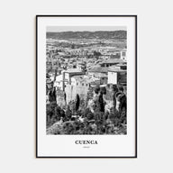 Cuenca, Spain Portrait B&W Poster