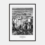 Cuenca, Spain Portrait B&W Poster