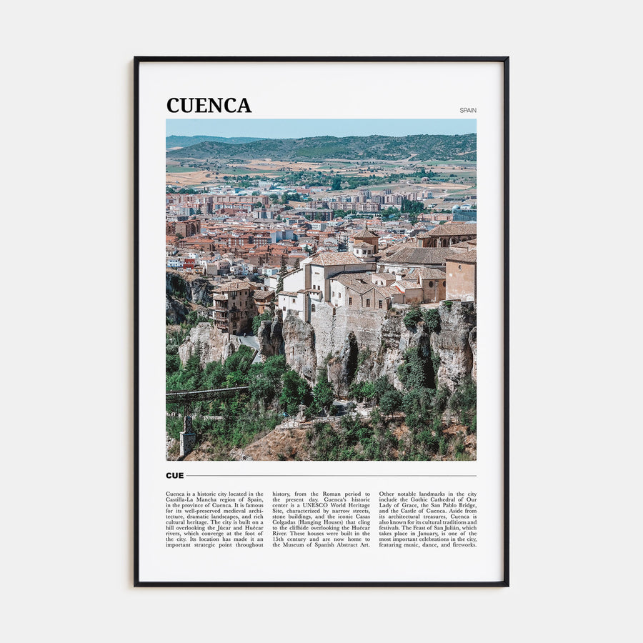 Cuenca, Spain Travel Color Poster