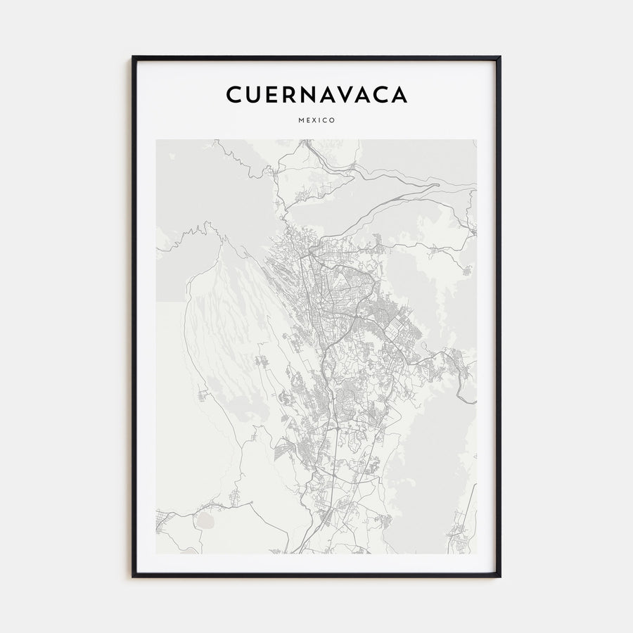 Cuernavaca Map Portrait Poster