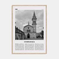 Cuernavaca Travel B&W Poster