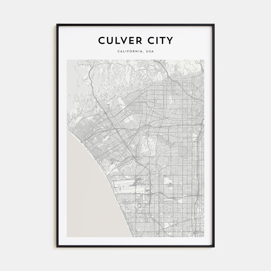 Culver City Map Portrait Poster