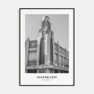 Culver City Portrait B&W Poster