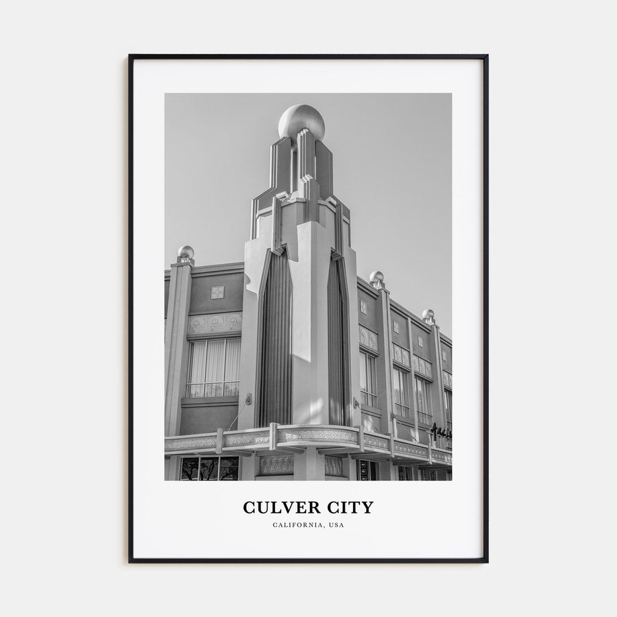 Culver City Portrait B&W Poster