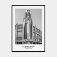 Culver City Portrait B&W Poster
