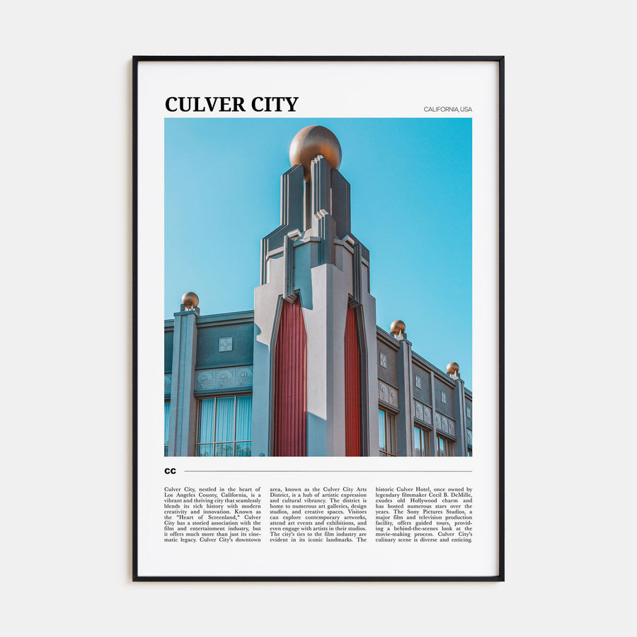 Culver City Travel Color Poster
