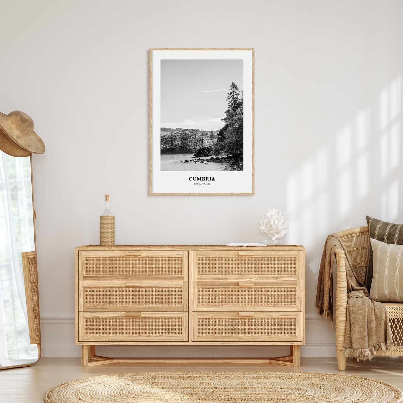 Cumbria Portrait B&W Poster