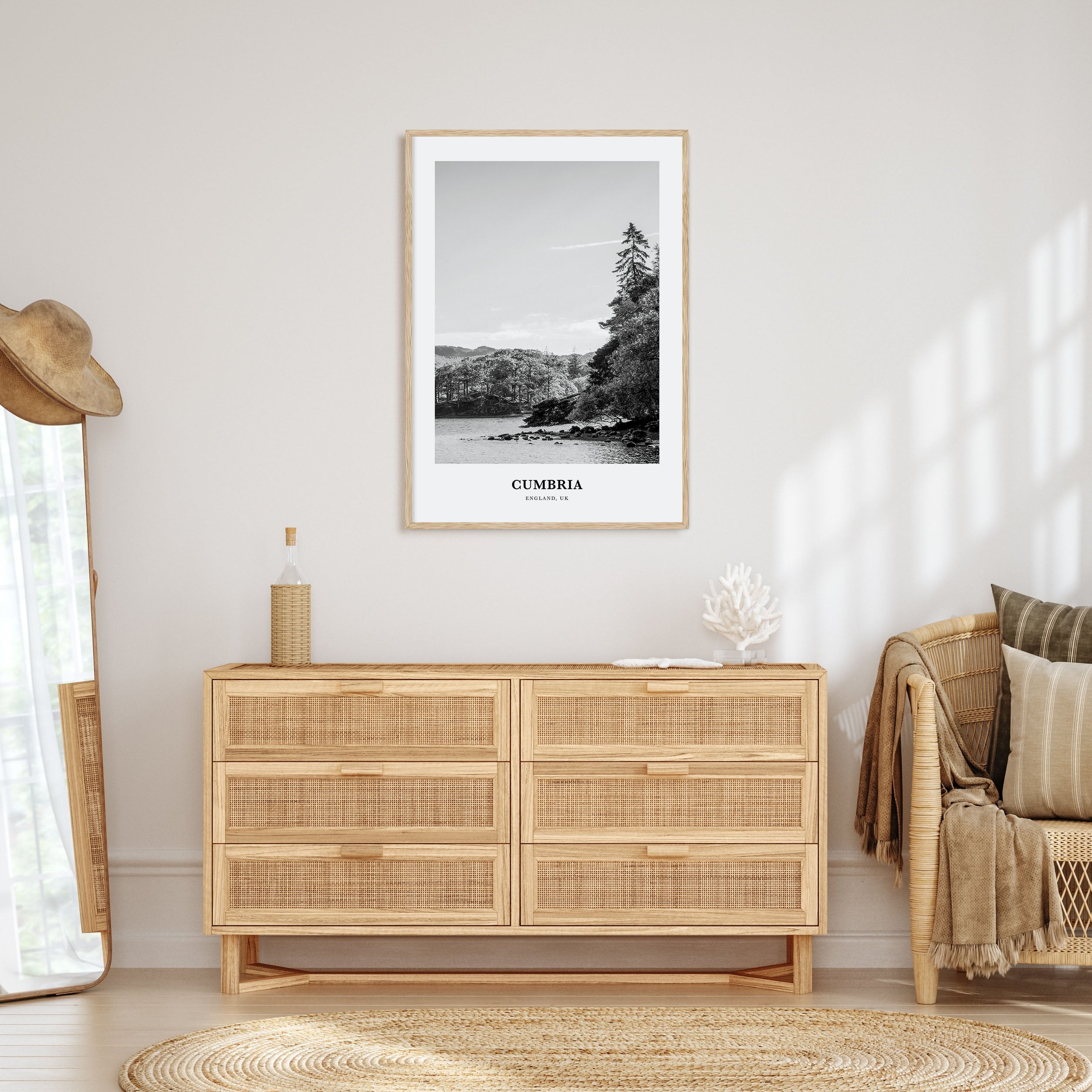 Cumbria Portrait B&W Poster