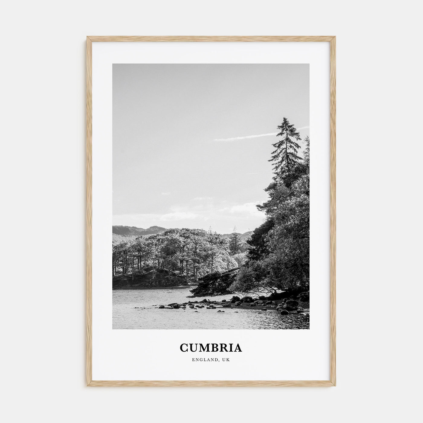 Cumbria Portrait B&W Poster