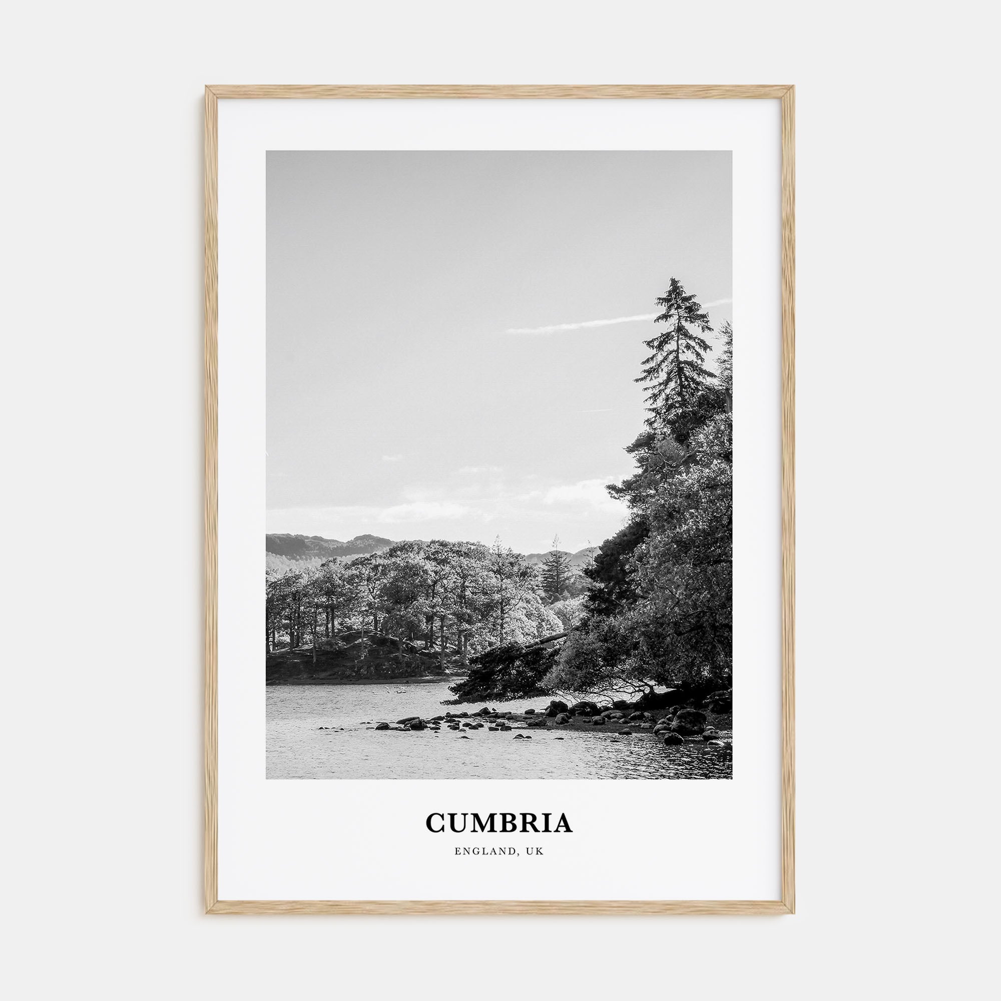 Cumbria Portrait B&W Poster