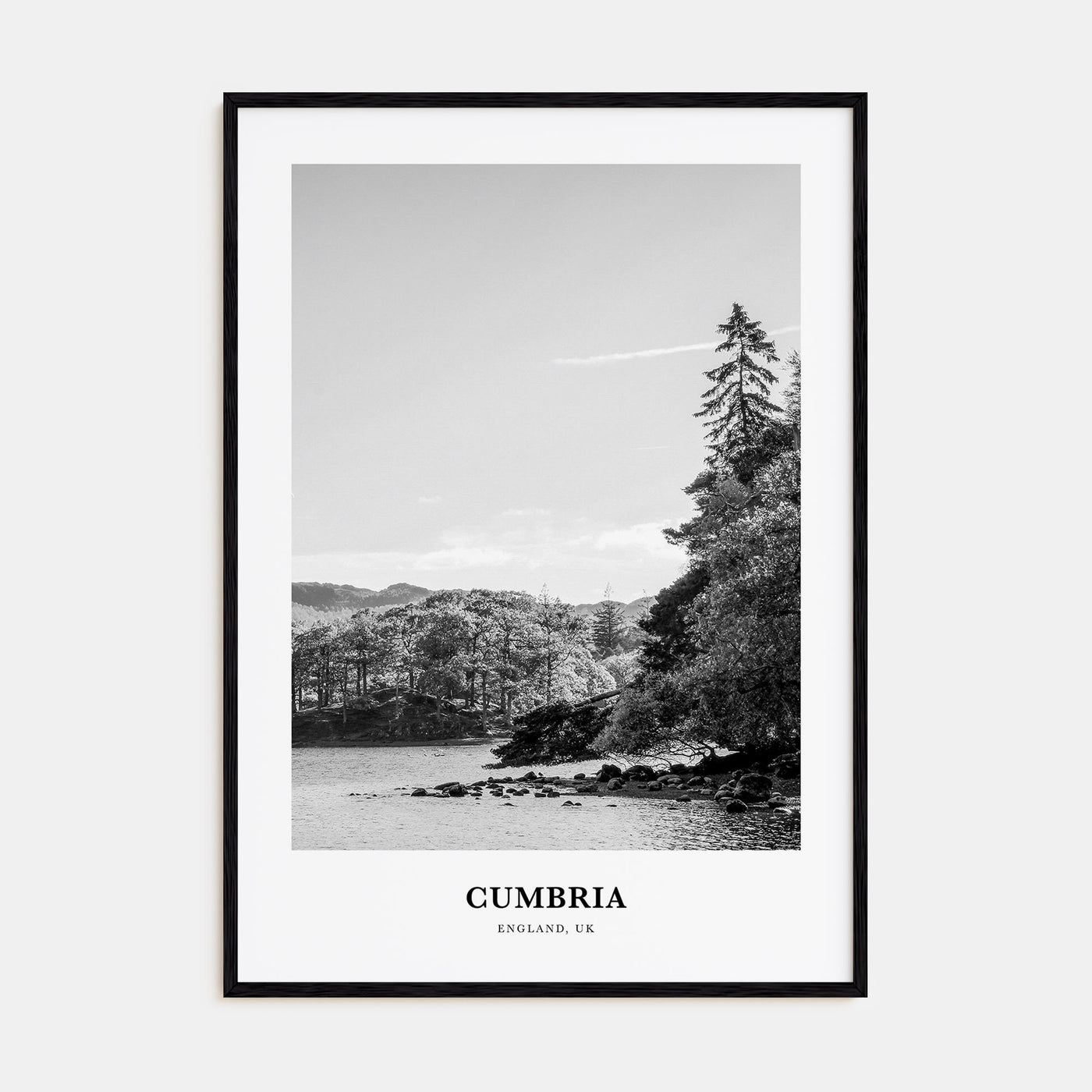 Cumbria Portrait B&W Poster