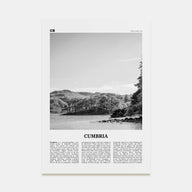 Cumbria Travel B&W Poster