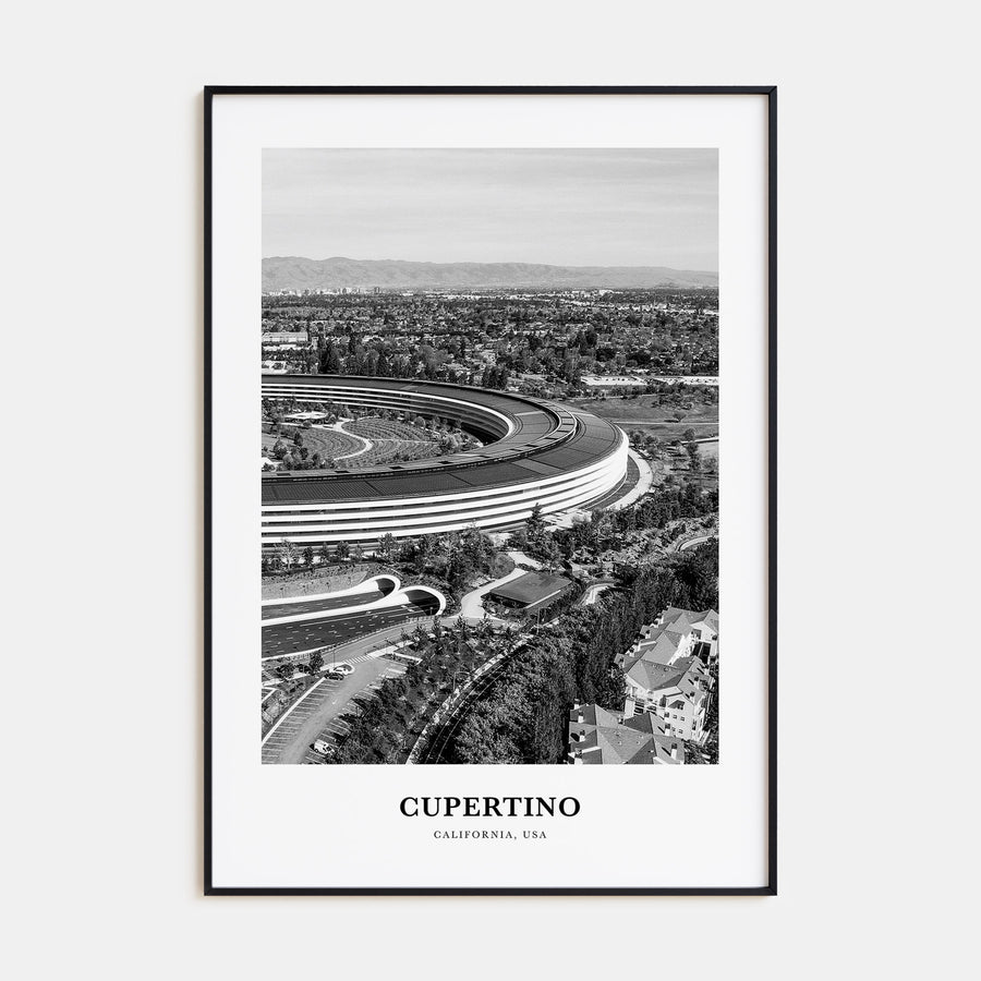 Cupertino Portrait B&W Poster