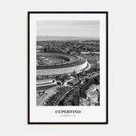 Cupertino Portrait B&W Poster