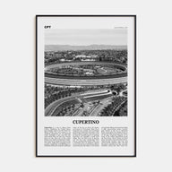 Cupertino Travel B&W Poster