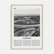 Cupertino Travel B&W Poster