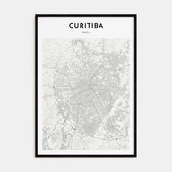Curitiba Map Portrait Poster