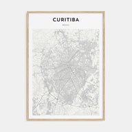 Curitiba Map Portrait Poster