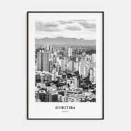 Curitiba Portrait B&W Poster