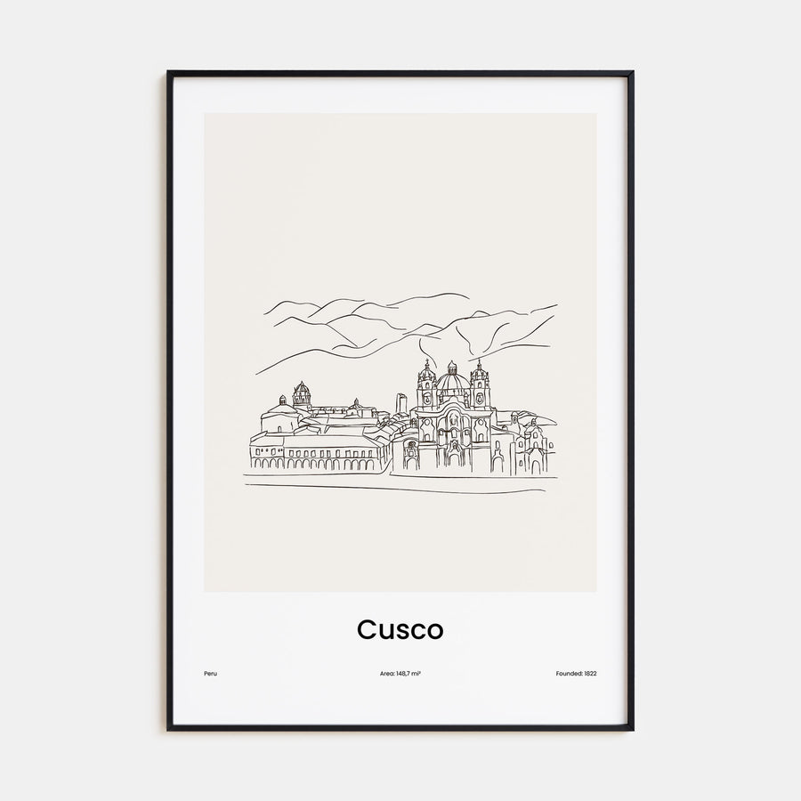 Cusco Drawn Poster