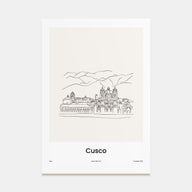 Cusco Drawn Poster