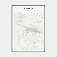 Cusco Map Portrait Poster